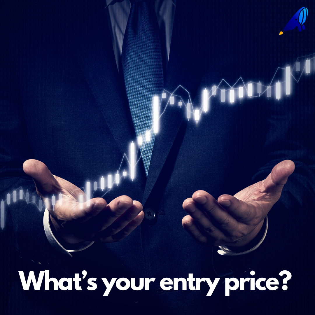 Entry price of your stocks matters. Text says "What's your entry price?"