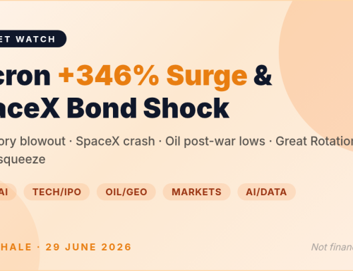 GoodWhale Weekly: Micron AI Memory 2026 Blowout, SpaceX Bond Shock, Oil at Post-War Lows